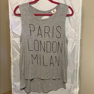 Paris London Milan cute top!